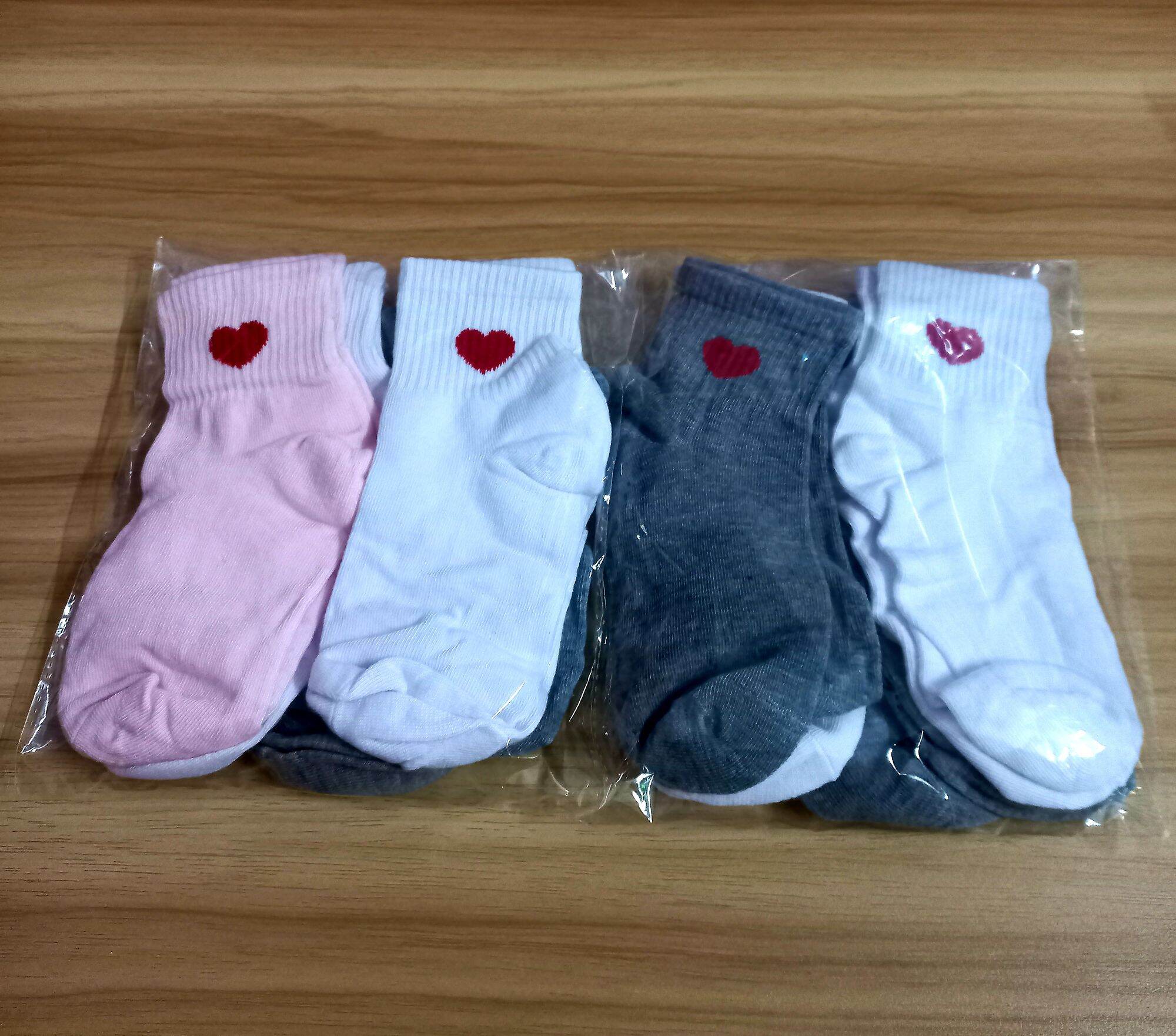 Combo 5 đôi tất nữ cổ tim dày đẹp