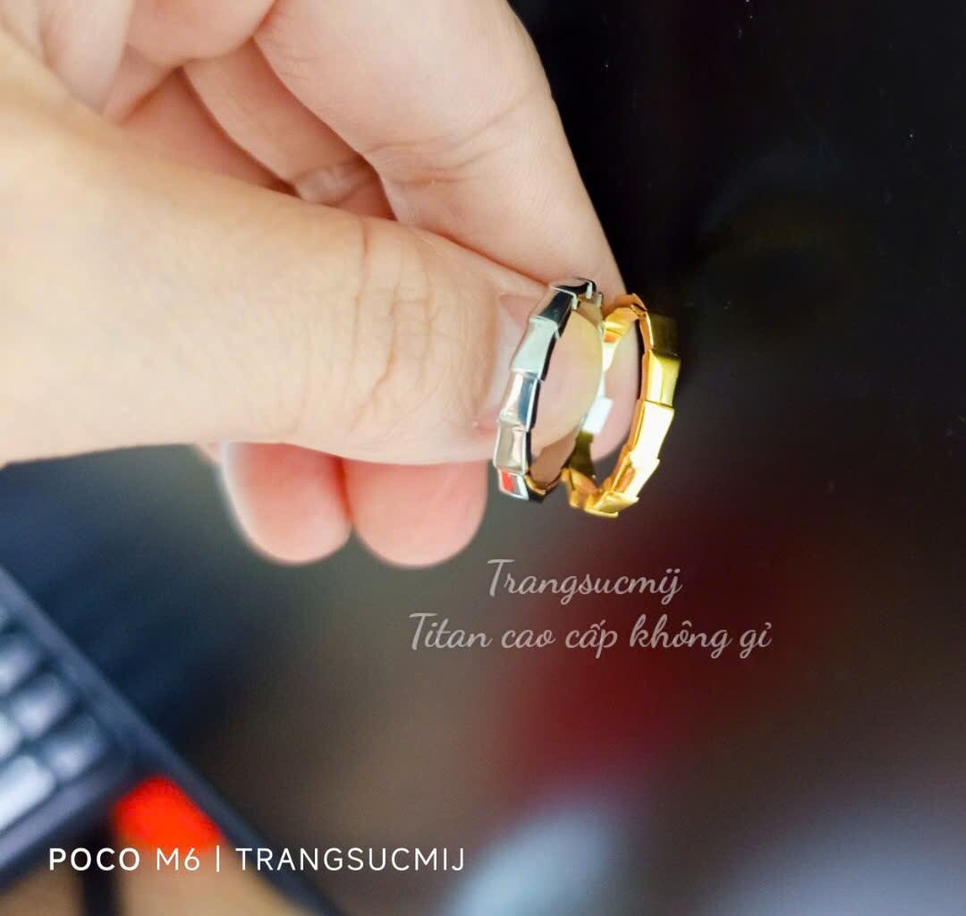 [GIÁ 1 CHIẾC] NHẪN TITAN TRƠN KIỂU ĐỐT TRÚC LẠ MẮT, TINH XẢO [Trang sức MiJ]