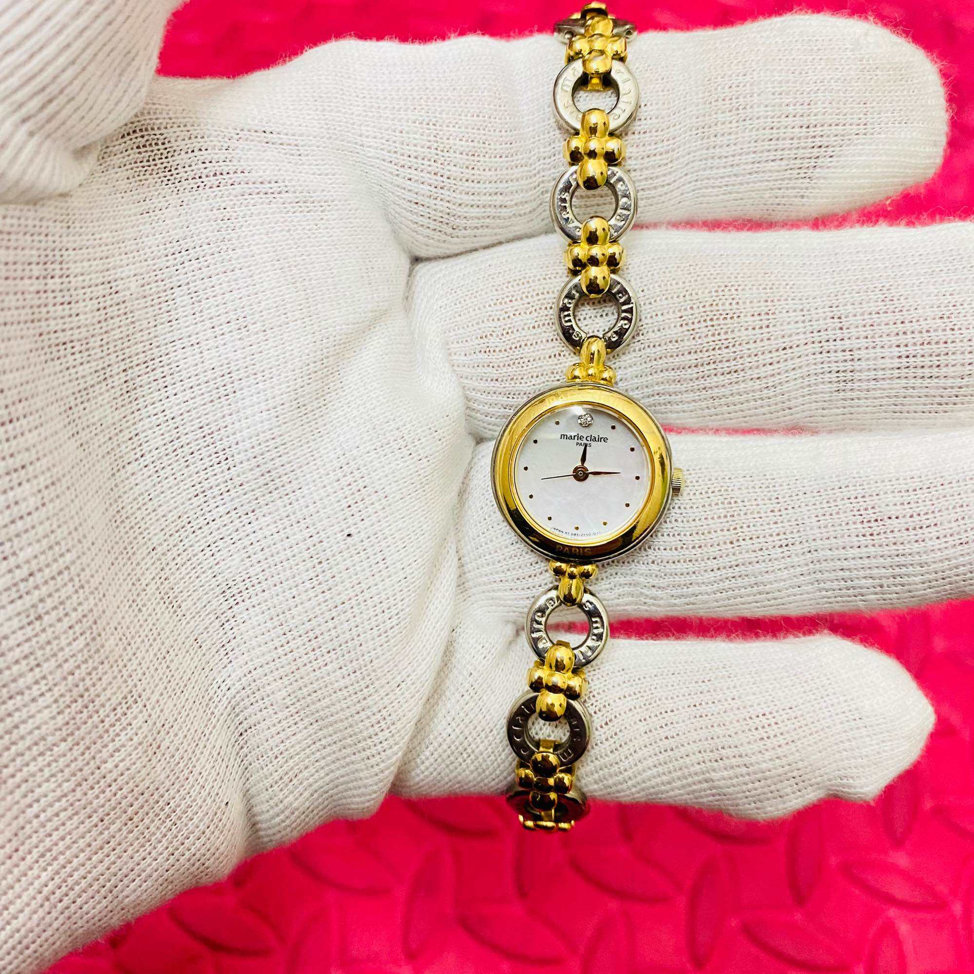 Đồng hồ nữ Marie Claire ( Orient Nhật Bản ) lắc nữ size 21mm dây khóa zin thép không rỉ độ mới cao 95%
