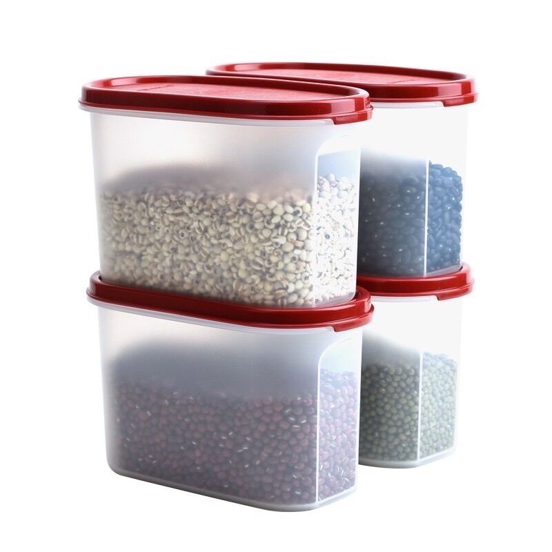 Set bộ 8 hộp oval đựng đồ khô Tupperware