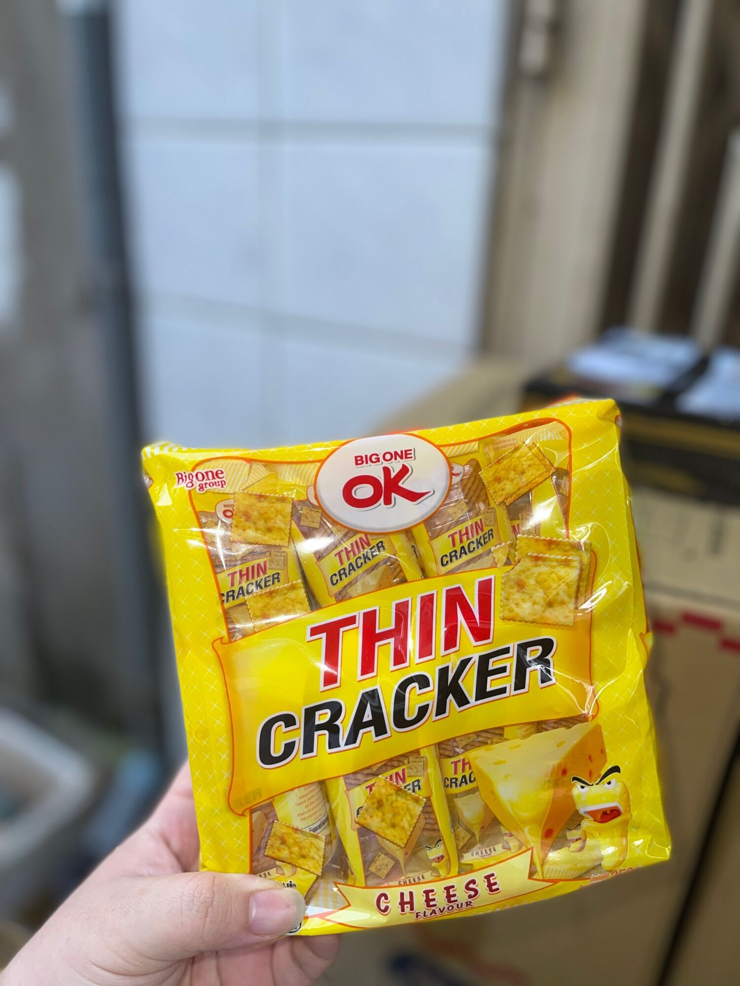 BÁNH QUY THIN CRACKER HIỆU OK THÁI LAN GÓI 256gr