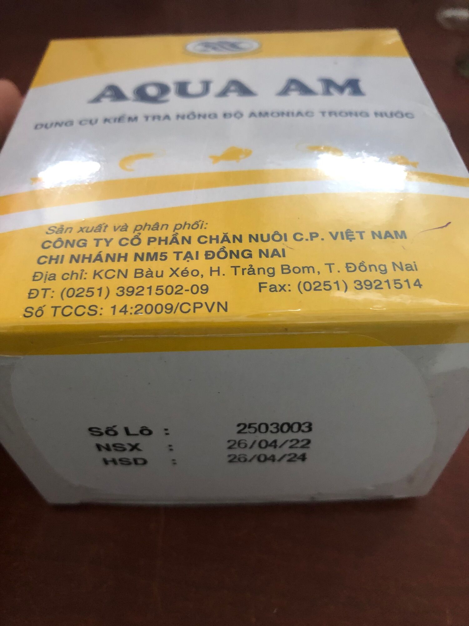Bộ test NH3 CP mẫu mới nhất, đo NH3 CP
