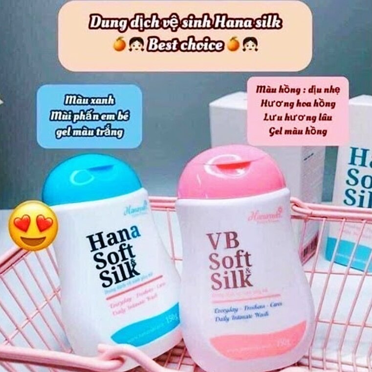 Dung dịch vệ sinh hana soft silk 150ml