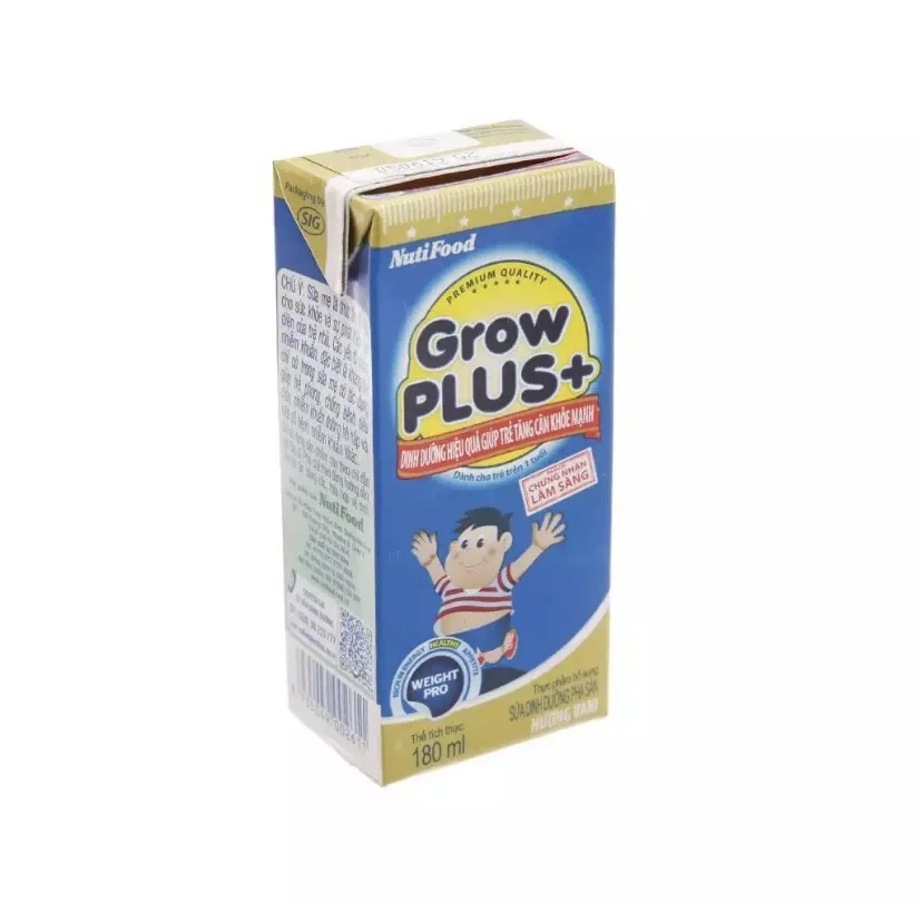 Sữa Grow Plus xanh 180ml dinh dưỡng cho bé 1 thùng 12lóc