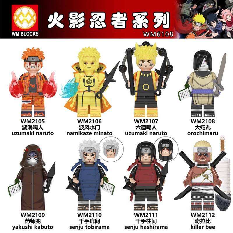 Minifigure Naruto Đồ Chơi Lắp Ráp Minifigure Các Nhân Vật Truyện Tranh Naruto Shipuden