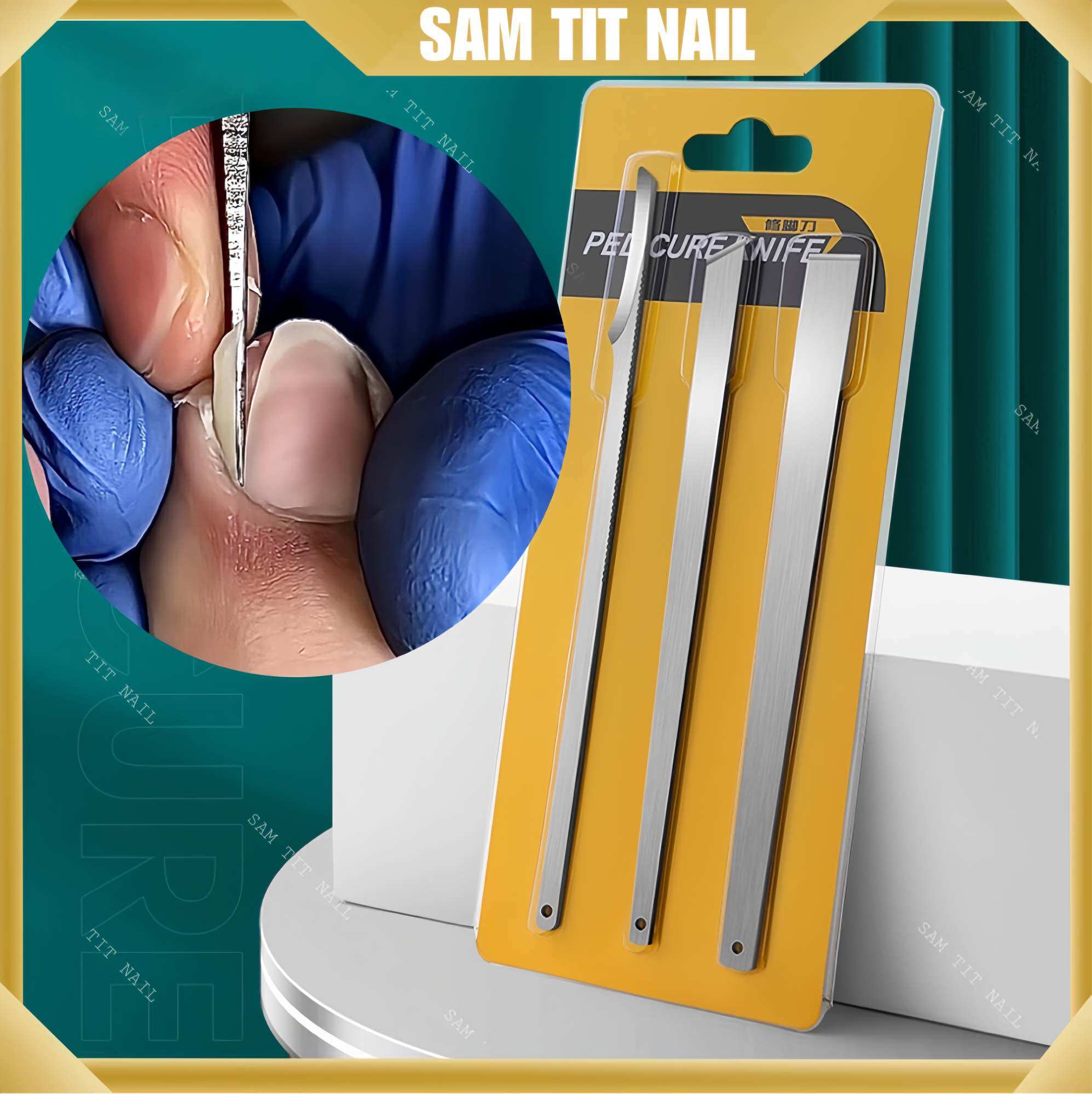 Bộ dao lấy khoé chuyên dụng - Bộ 3 dao cắt khoé, móc khoé