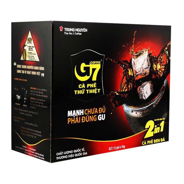 Cà phê đen đá 2in1 g7 hộp 240g