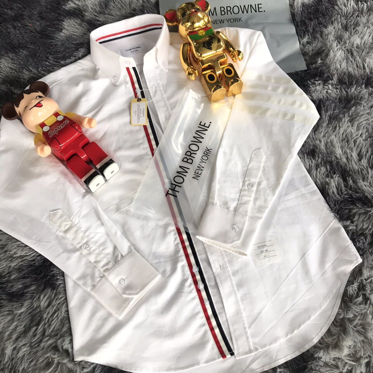 Áo sơ mi Thom Brown 4 sọc trắng