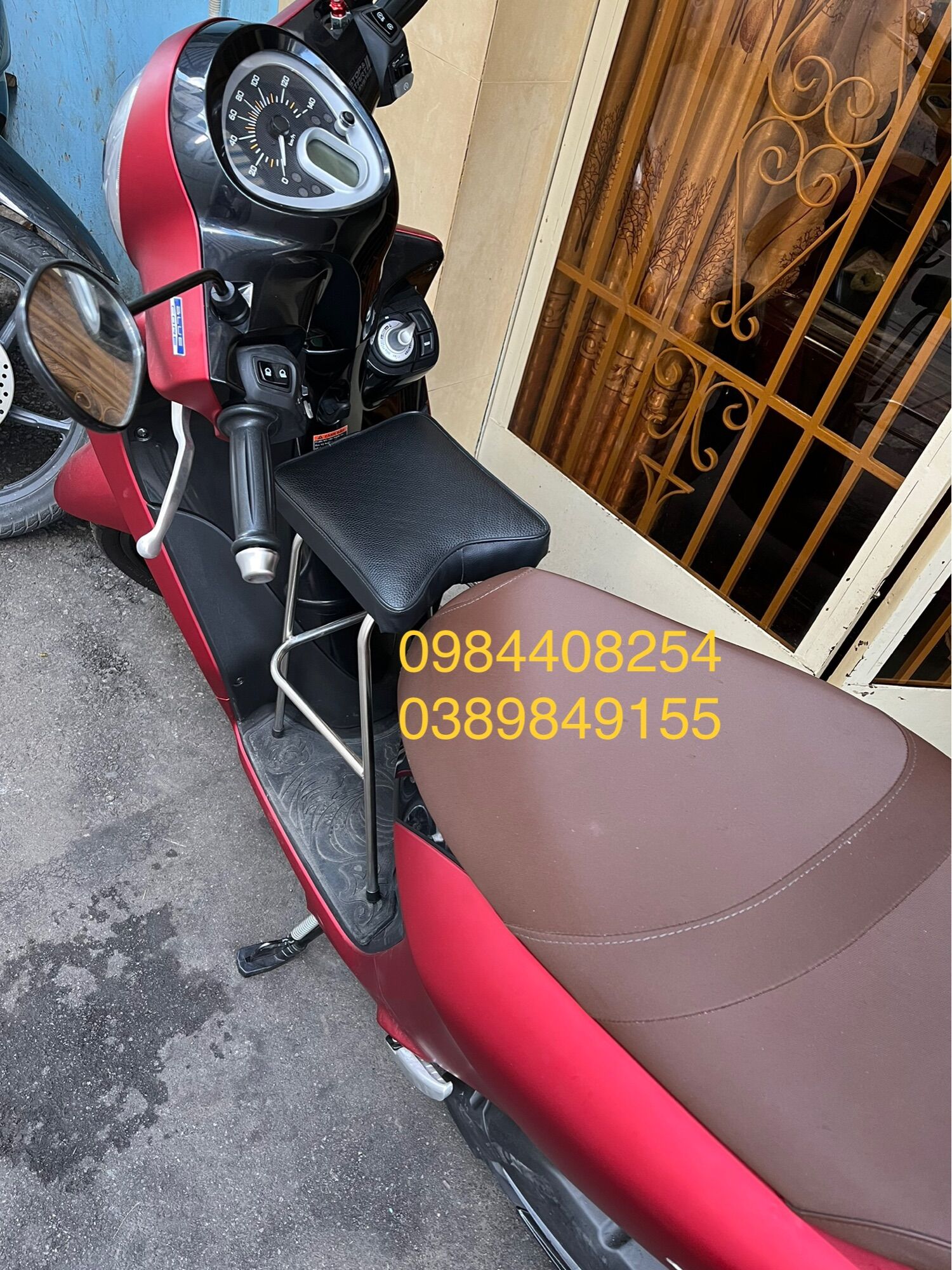 Ghế Ngồi Xe Máy Cho Bé Xe Sh Mode - Janus - Latte  (Không Dựa)