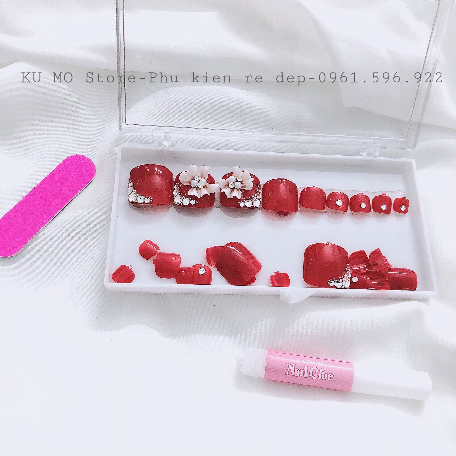 Com bo 1 bộ móng chân + 1 bộ móng tay