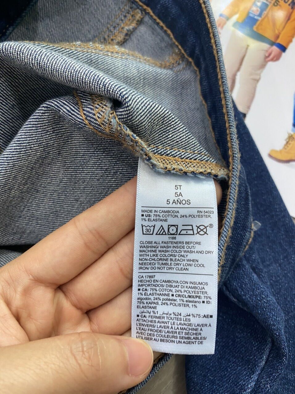 Áo khoác jean Old Navy BTBG size 2y-5y