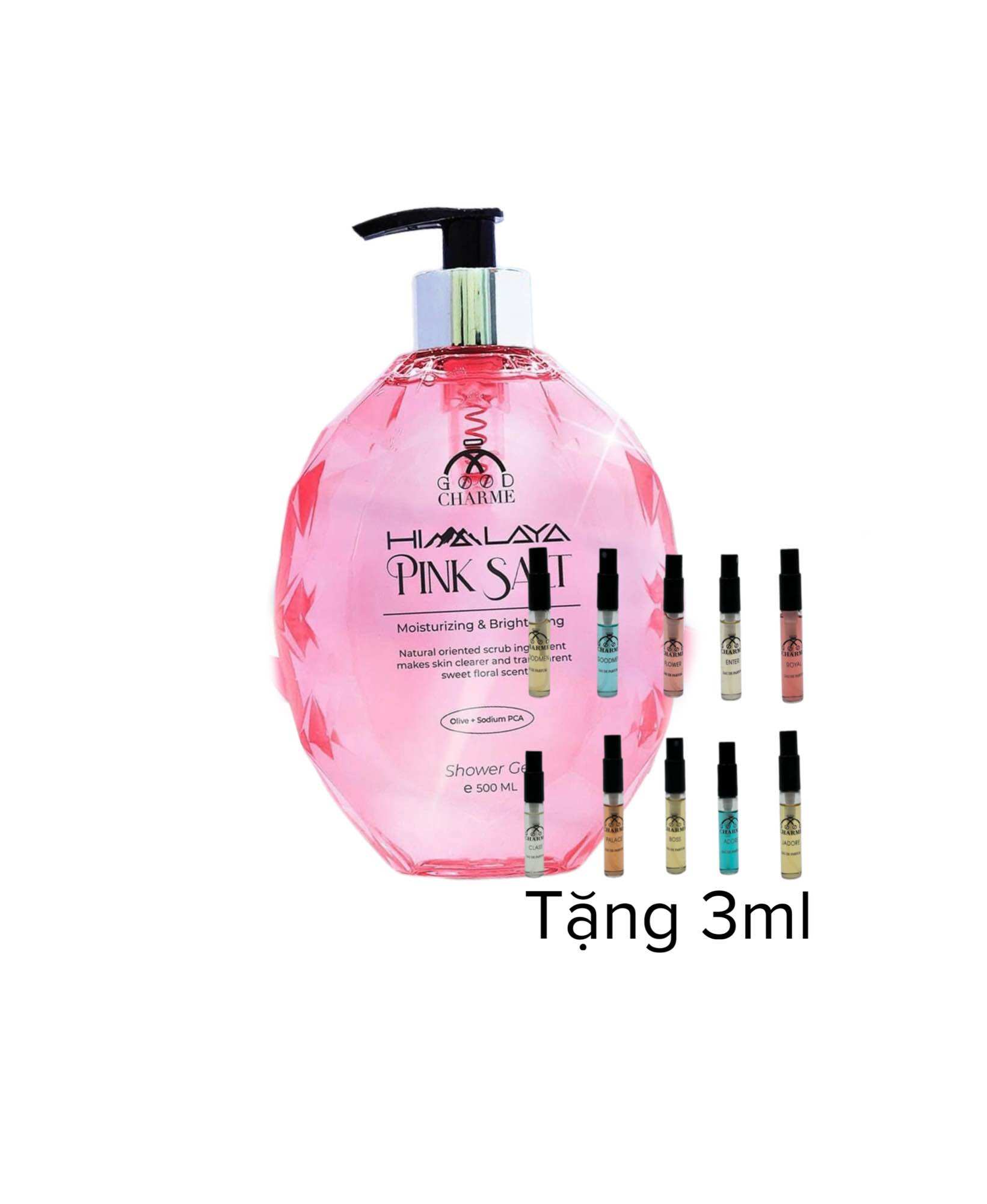 Sữa tắm muối hồng Himalaya 500ml nắp trắng ( hết tặng 3ml )