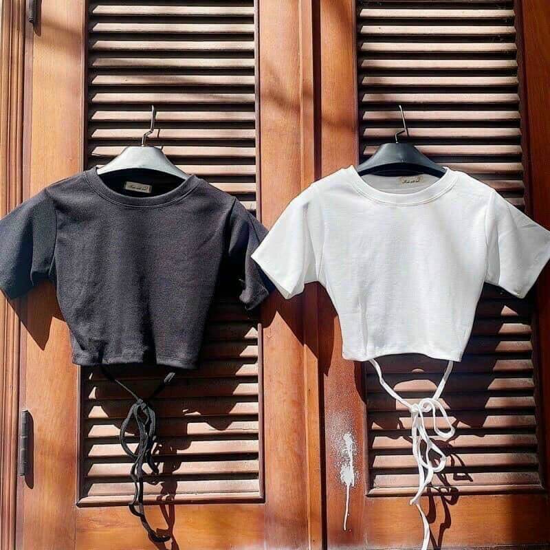 Áo crop top quấn eo siêu xịn xịn xò