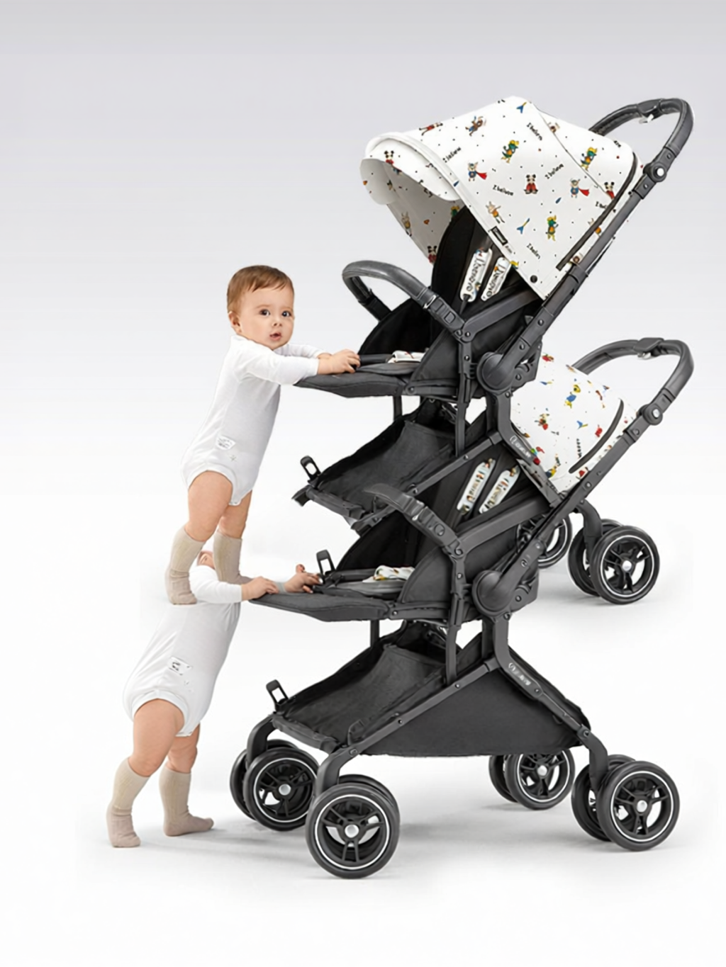 Reversible Light Baby Stroller For Newborn Wide