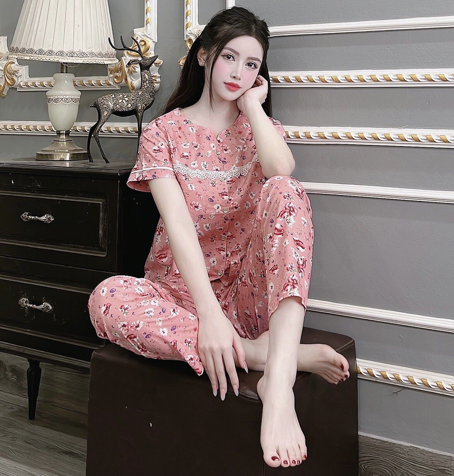 Đồ bộ mặc nhà chất kate