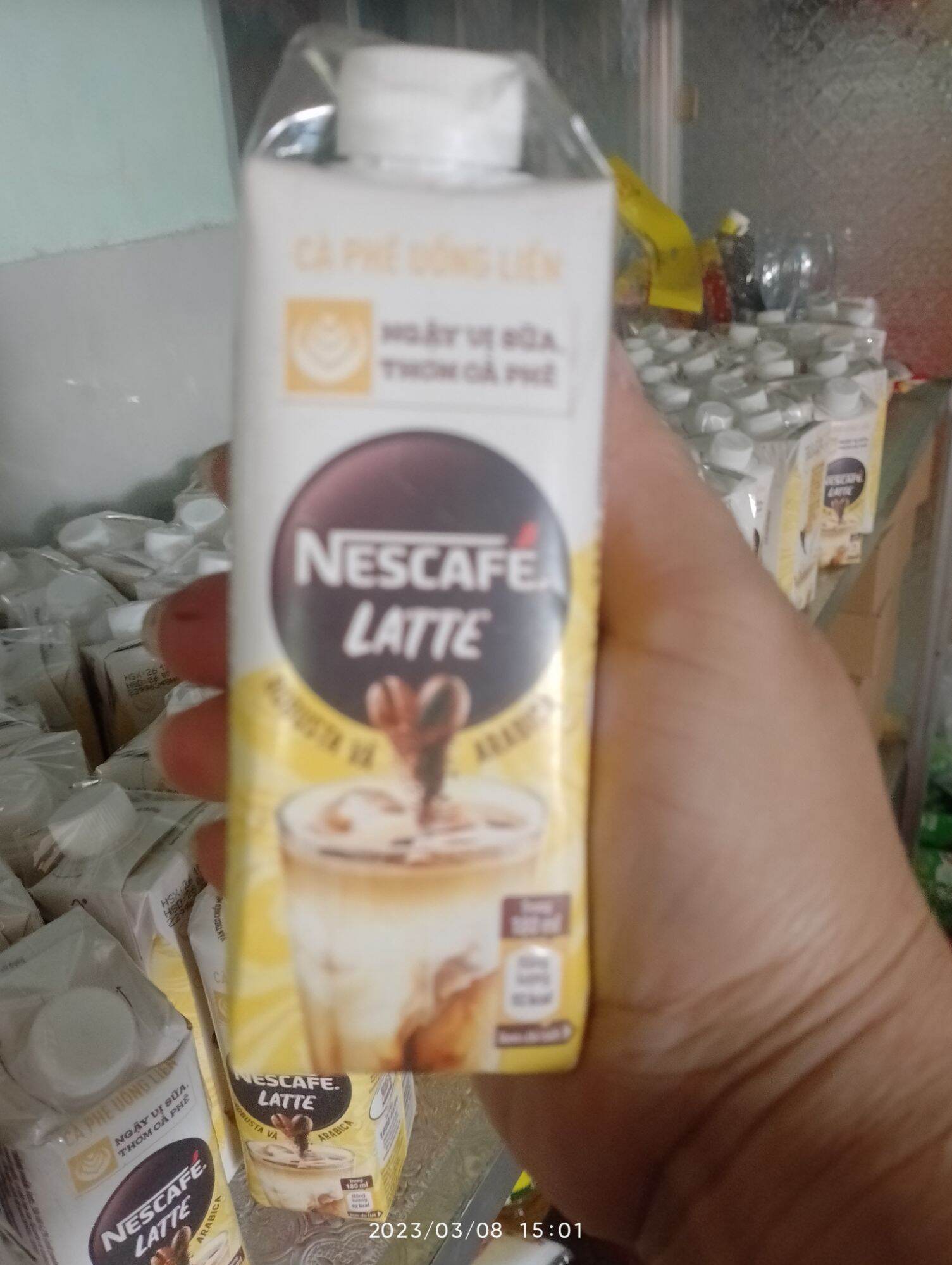 combo 10 họp cafe uống liền Nescafe LATTE