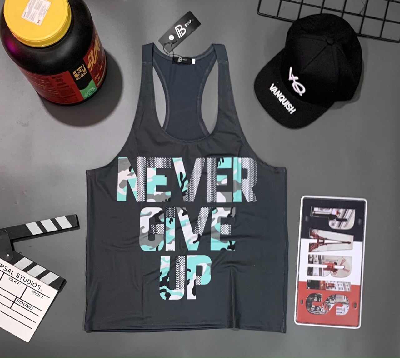 [giảm sốc] áo thun ba lỗ gym nam phom body cực chất