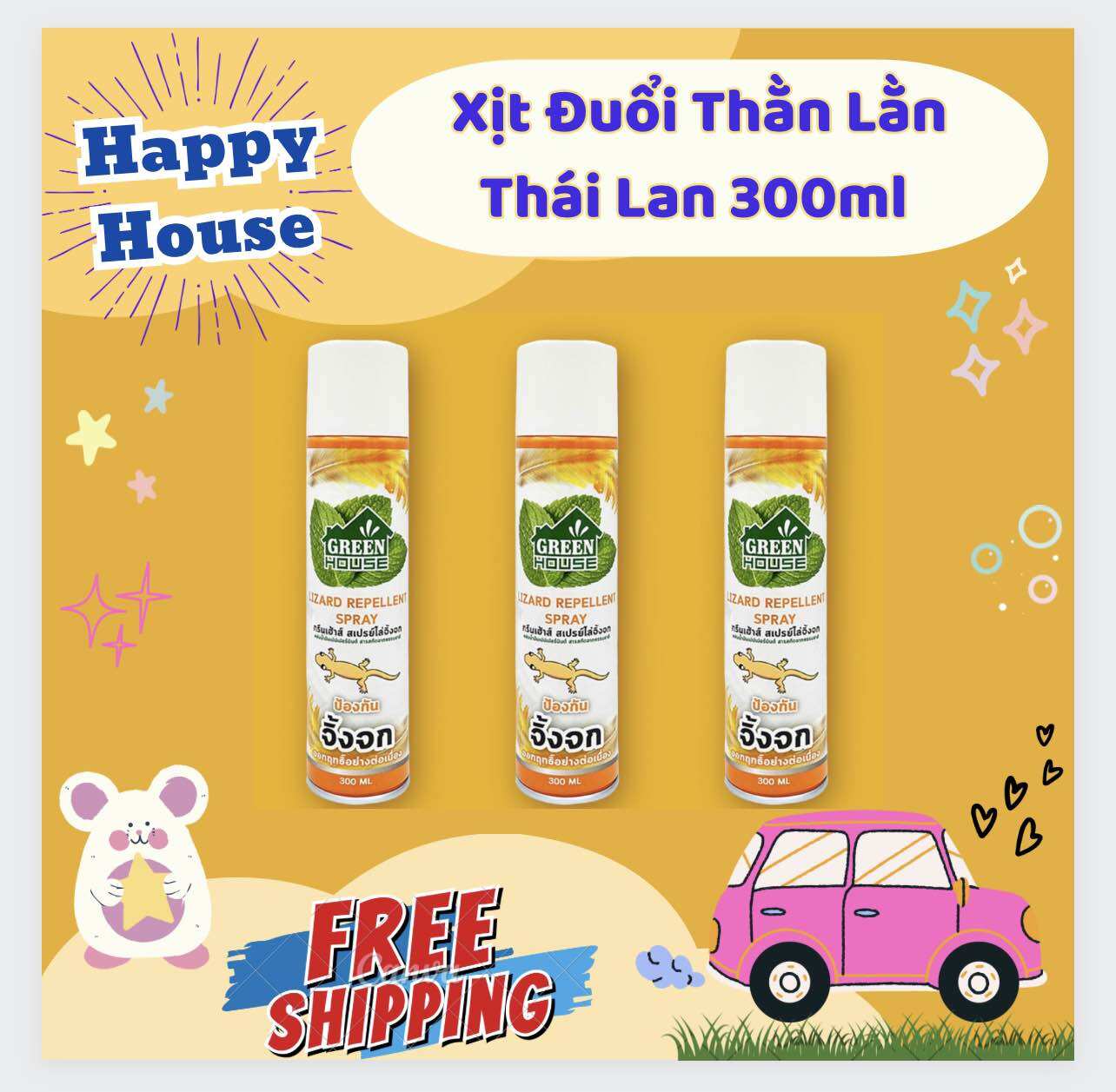 01 chai xịt thằn lằn thái lan