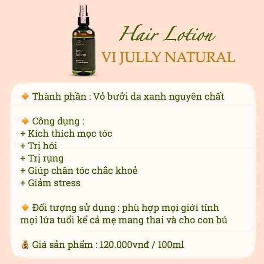 XỊT BƯỞI VY JULLY KÍCH MỌC TÓC HIỆU QUẢ 100%