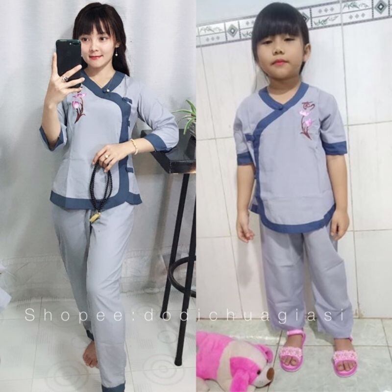 ĐỒ LAM ĐI CHÙA - MẪU NỮ TIM PHỐI LOẠI 1