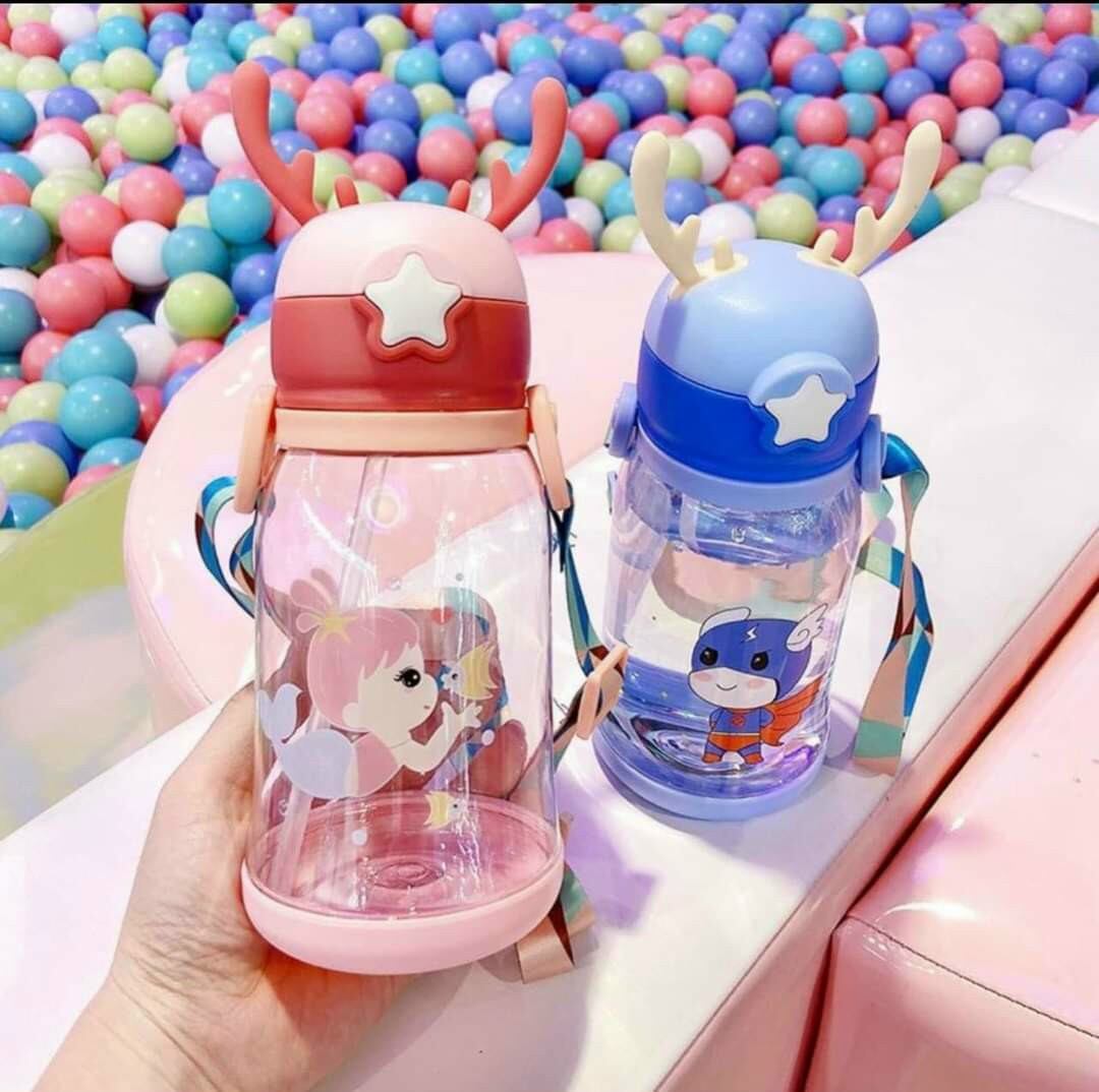 BÌNH NƯỚC CHO BÉ ĐI HỌC 550ML