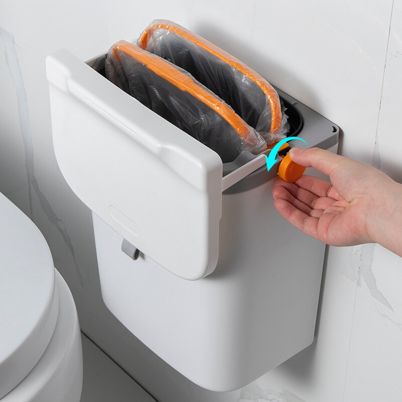 Thùng rác nhà vệ sinh thùng rác thùng rác giấy có nắp kiểu treo tường nhà vệ sinh không cần đục lỗ dạng treo tường nhà vệ sinh dạng treo tường
