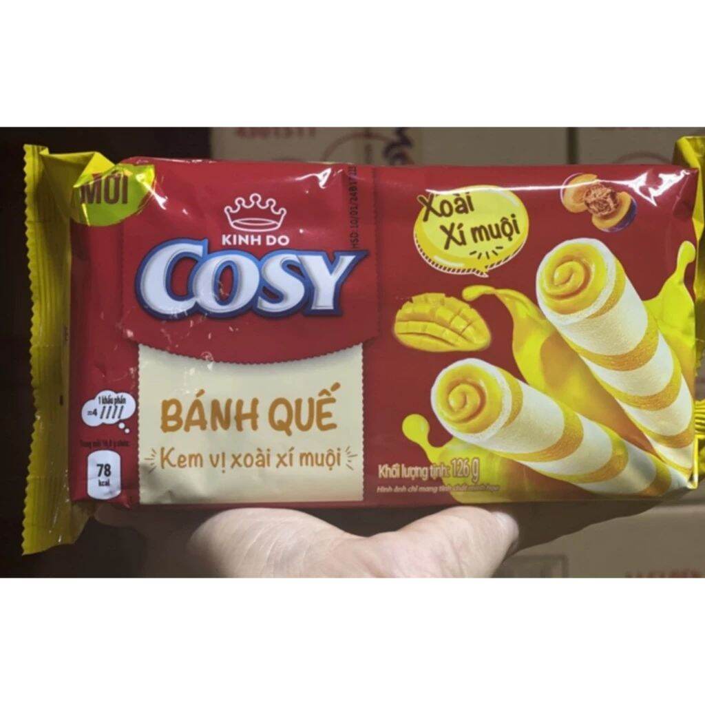 Bánh quế Cosy đủ vị cam, lá dứa, socola, dâu