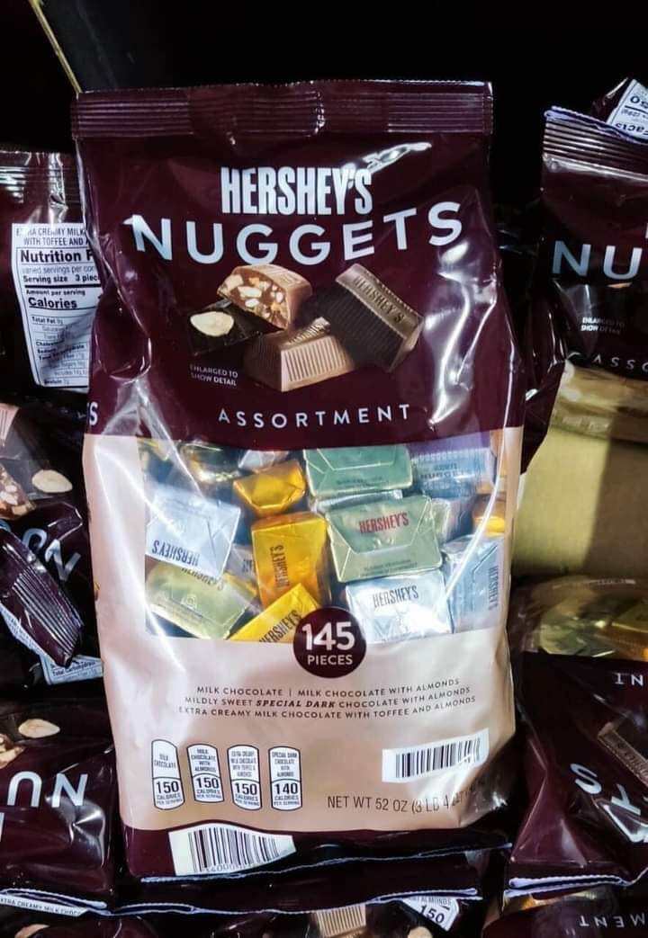 Kẹo Chocolate Socola Hershey Nuggets 1,47Kg Của Mỹ