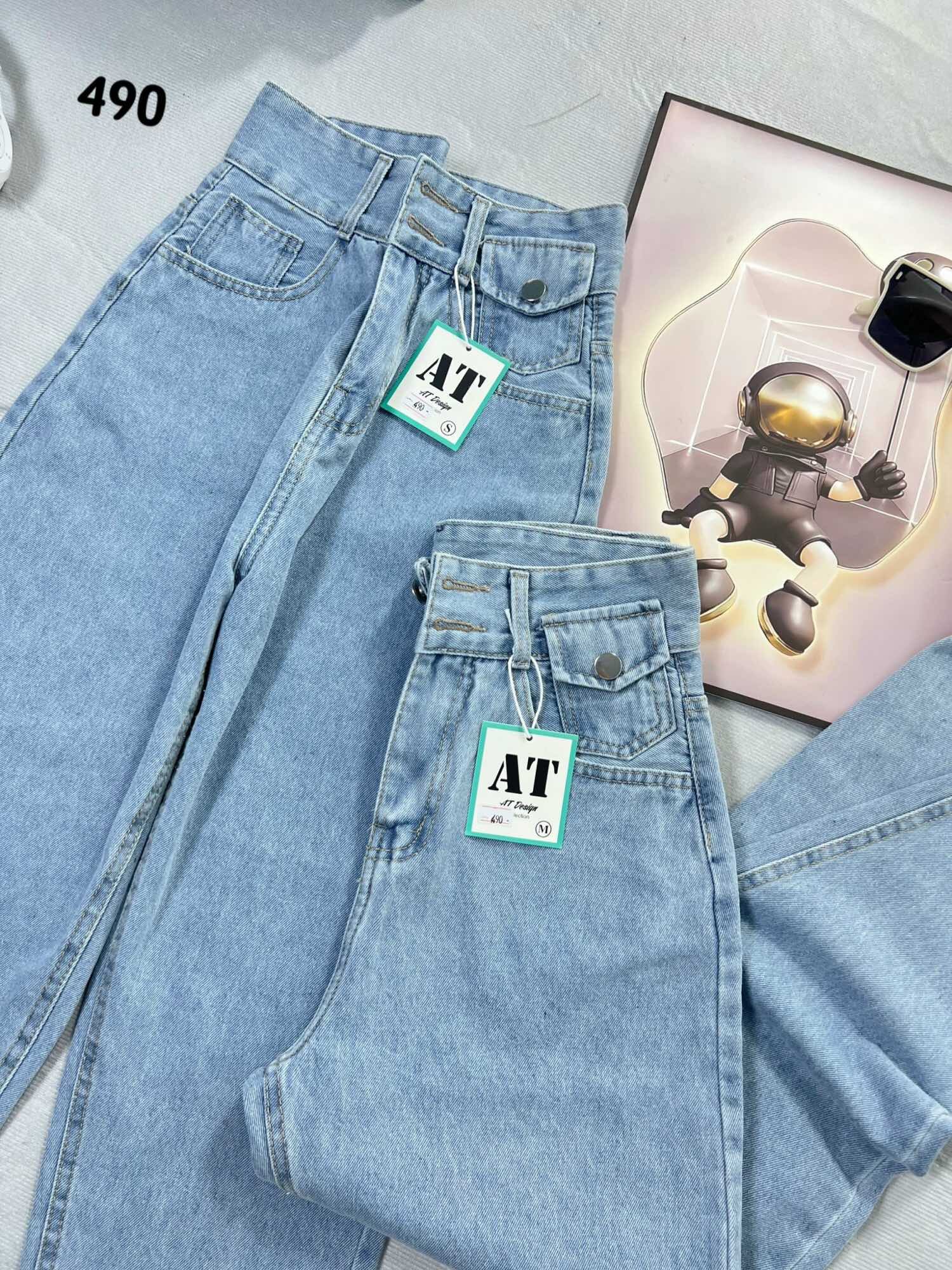 🔻baggy jeans 2 nút túi nắp