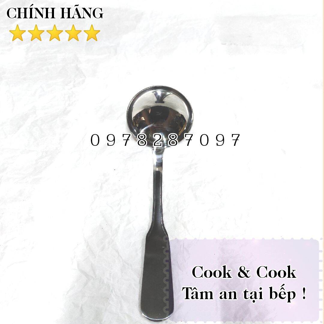 Muỗng canh muôi múc canh vá múc canh vá súp inox 304 cao cấp Thaphafac- Vietcook