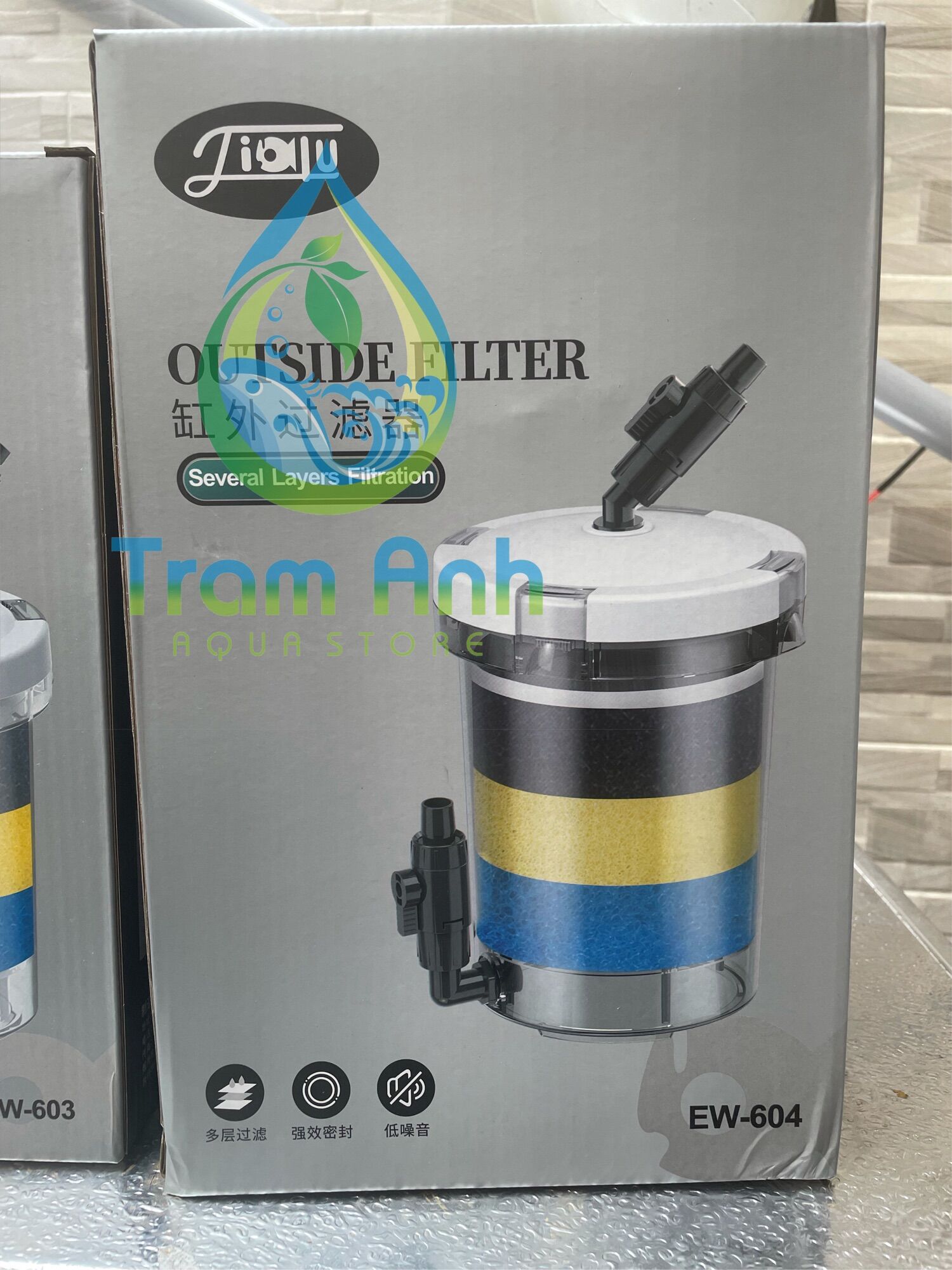 Lọc phụ EW-603 / EW-604 trong suốt, Lọc phụ bể cá
