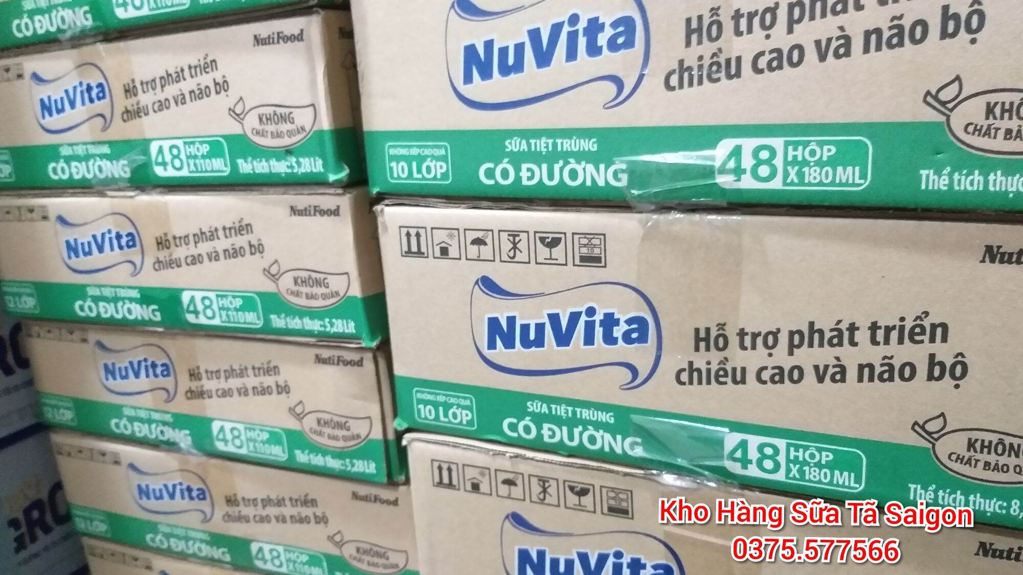 Sữa tươi Nuvita thùng 48 hộp x 110ml của Nutifood