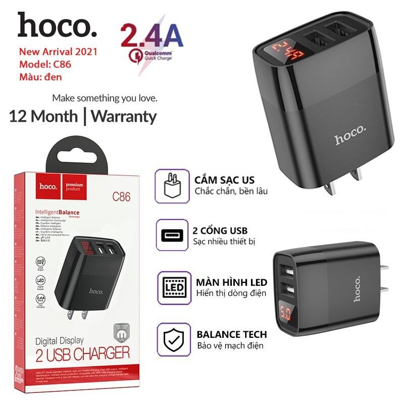 Bộ sạc hoco c86