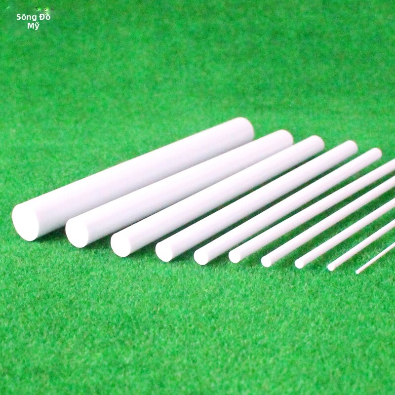 Thanh Tròn ABS Thanh Cải Tạo Mô Hình Xây Dựng Hình Trụ Tròn Đặc Ruột Thanh Nhựa Tám Loại Đường Kính 0.5 ~ Sedom 10Mm