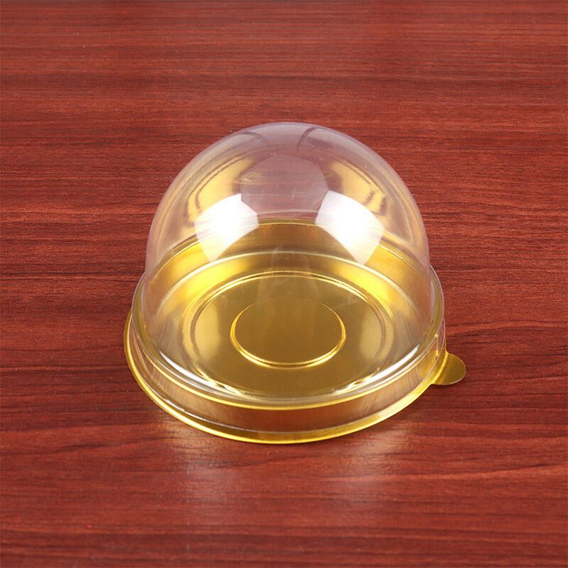 Hộp nhựa đựng bánh trứng hình tròn hộp nhựa đựng hộp đựng bánh đậu xanh mị nương hình vuông trong suốt nướng hộp đựng đế bánh trung thu đơn