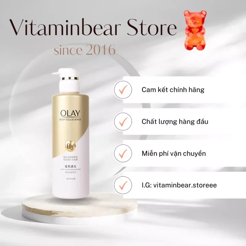 Sữa tắm olay b3 bản trung 500ml