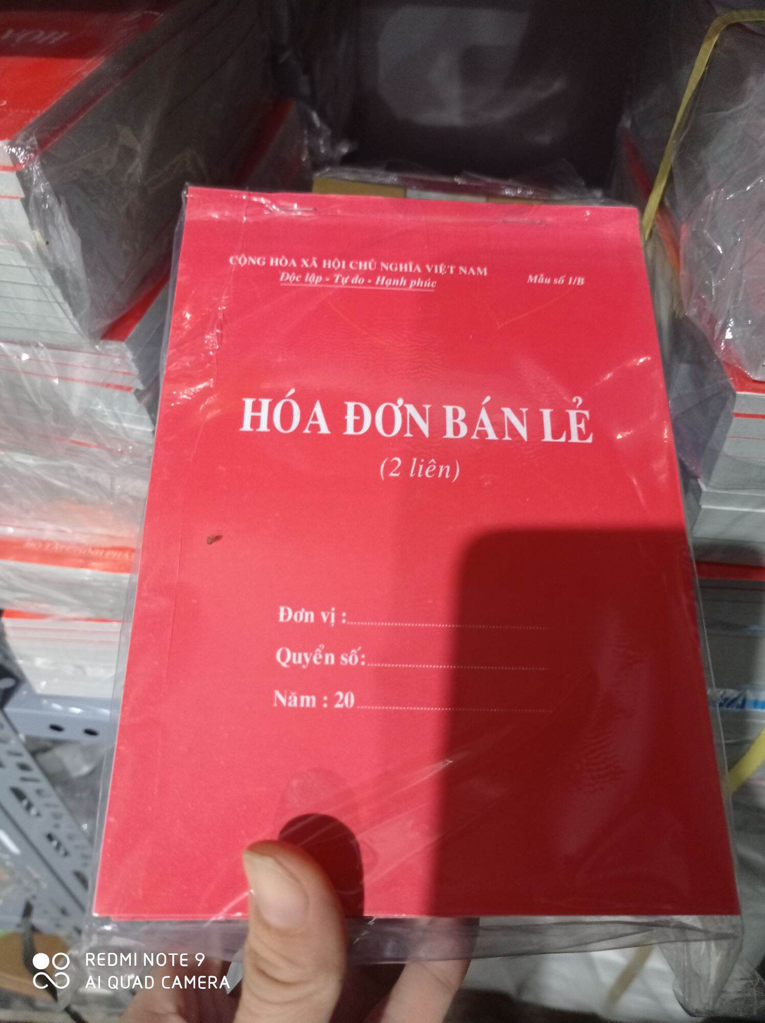 10 Hóa đơn bán lẻ 2 liên/ 3 liên