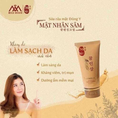 Sữa Rửa Mặt Mật Nhân Sâm 36 Vị