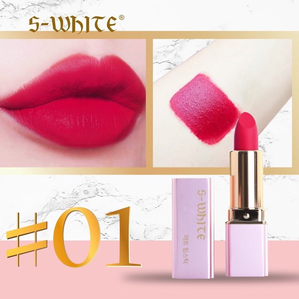 Son màu Swhite 01 hồng sen