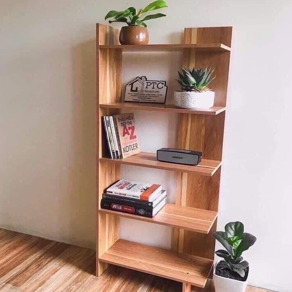 KỆ GÓC TƯỜNG, KỆ GỖ 5 TẦNG