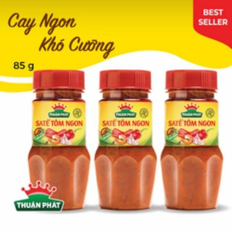 3 hủ satế tôm ngon thuận phát loại 85gr