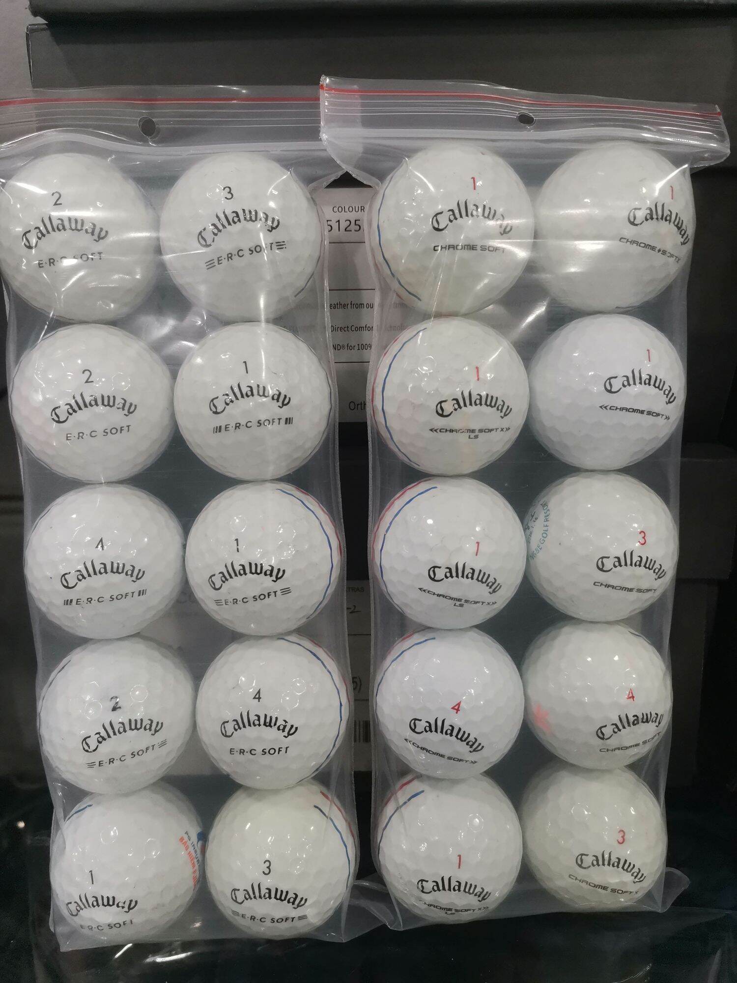 Bóng Golf Callaway E.R.C Chrome Soft 10 Bóng Mới 85%