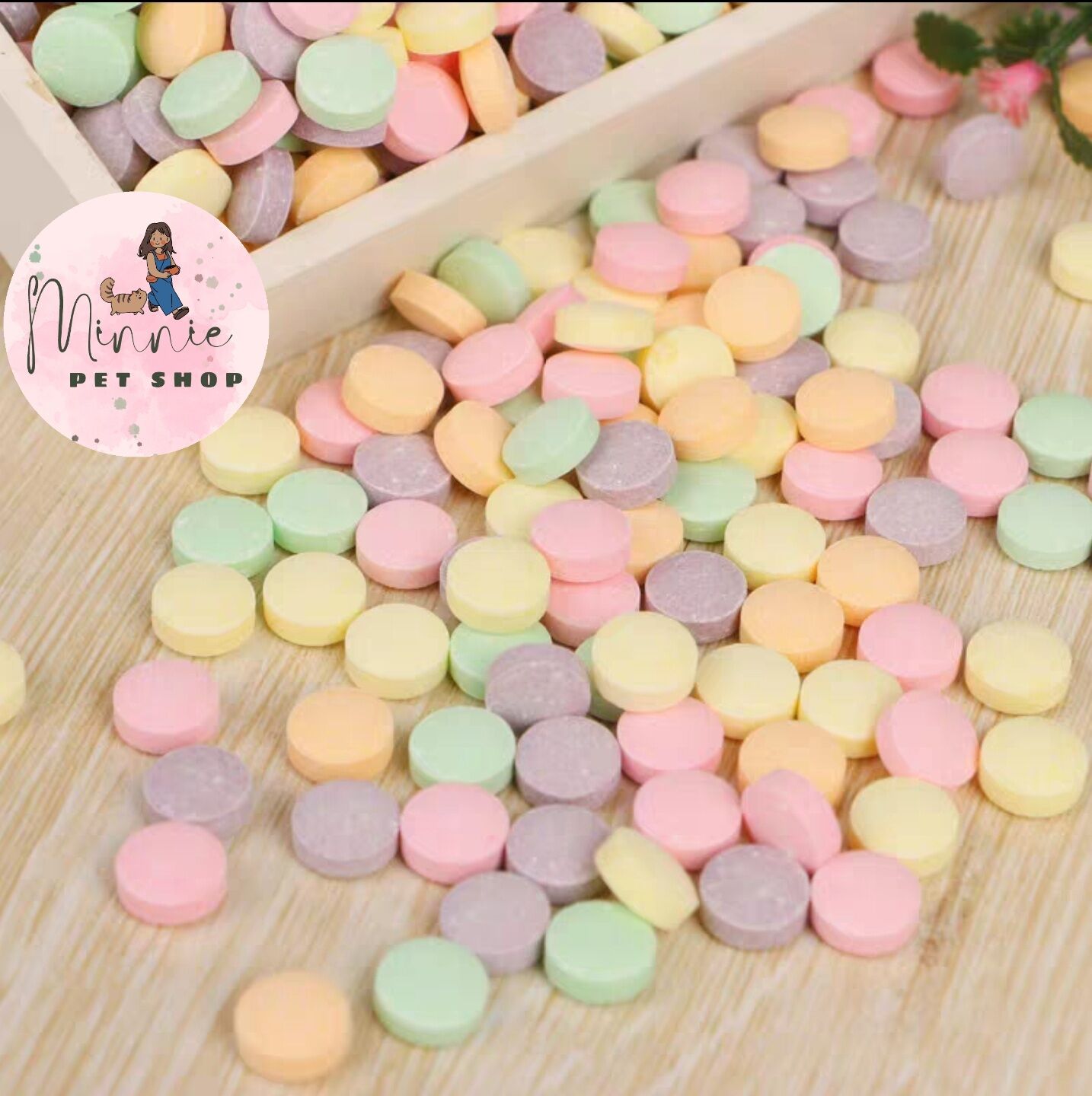 10 viên vitamin Trái Cây Dưỡng Đẹp Lông Cho Hamster, Thỏ, Bọ, Sóc...