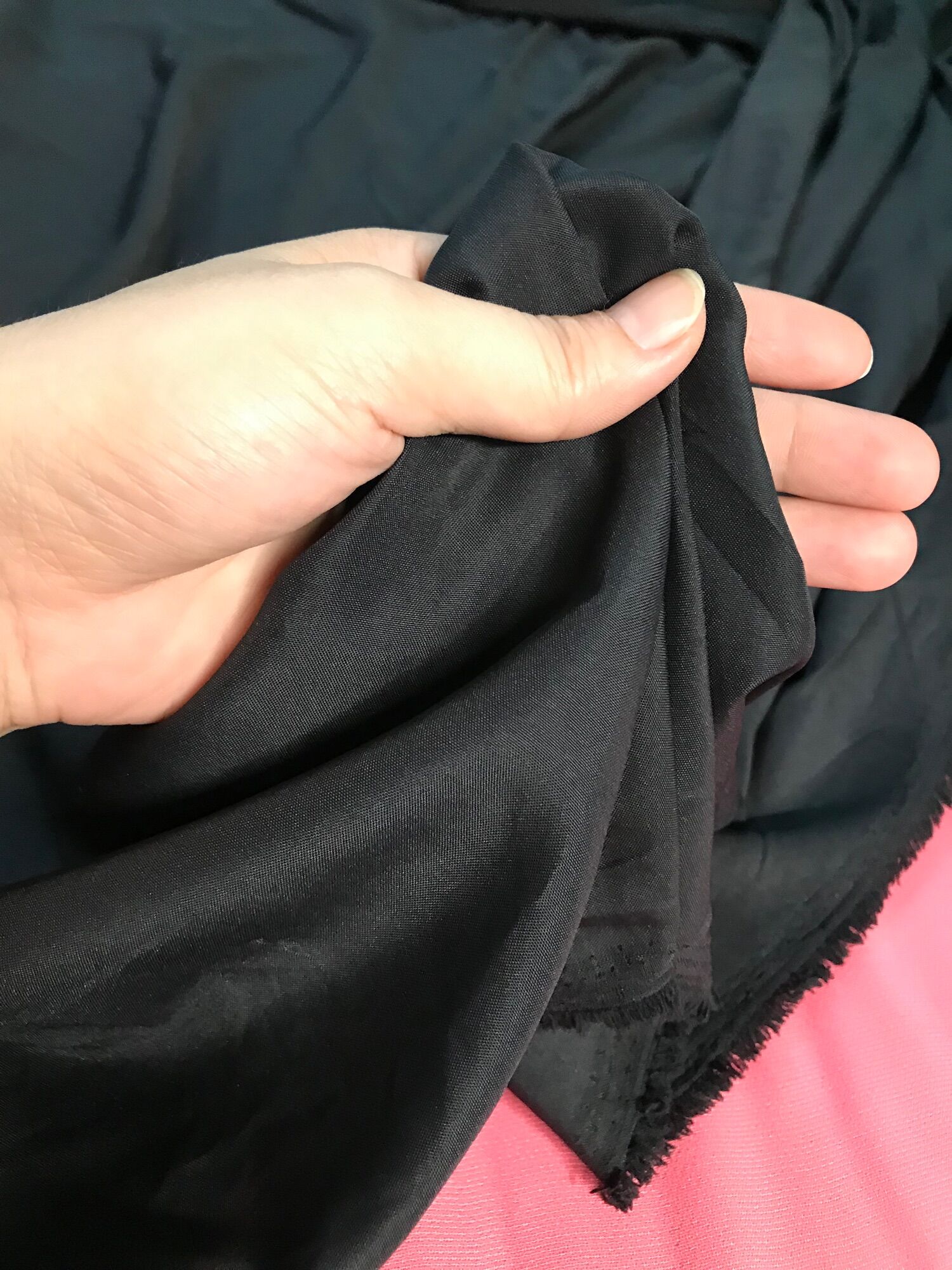 Vải Lót Habutai- màu đen xám