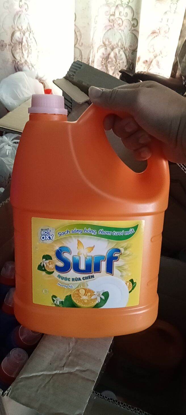 [HCM]Nước rửa chén Surf hương chanh sả 3.5kg