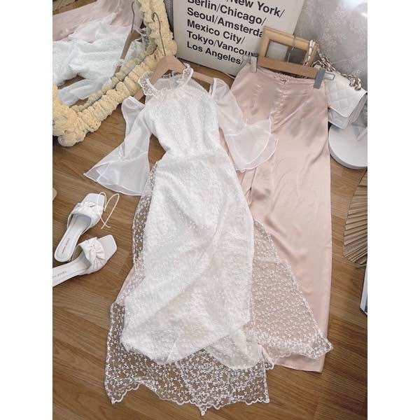 (SHOP BIGSIZE NỮ 50KG ĐẾN 90KG) set áo dài cách tân tay loe tà 2 lớp