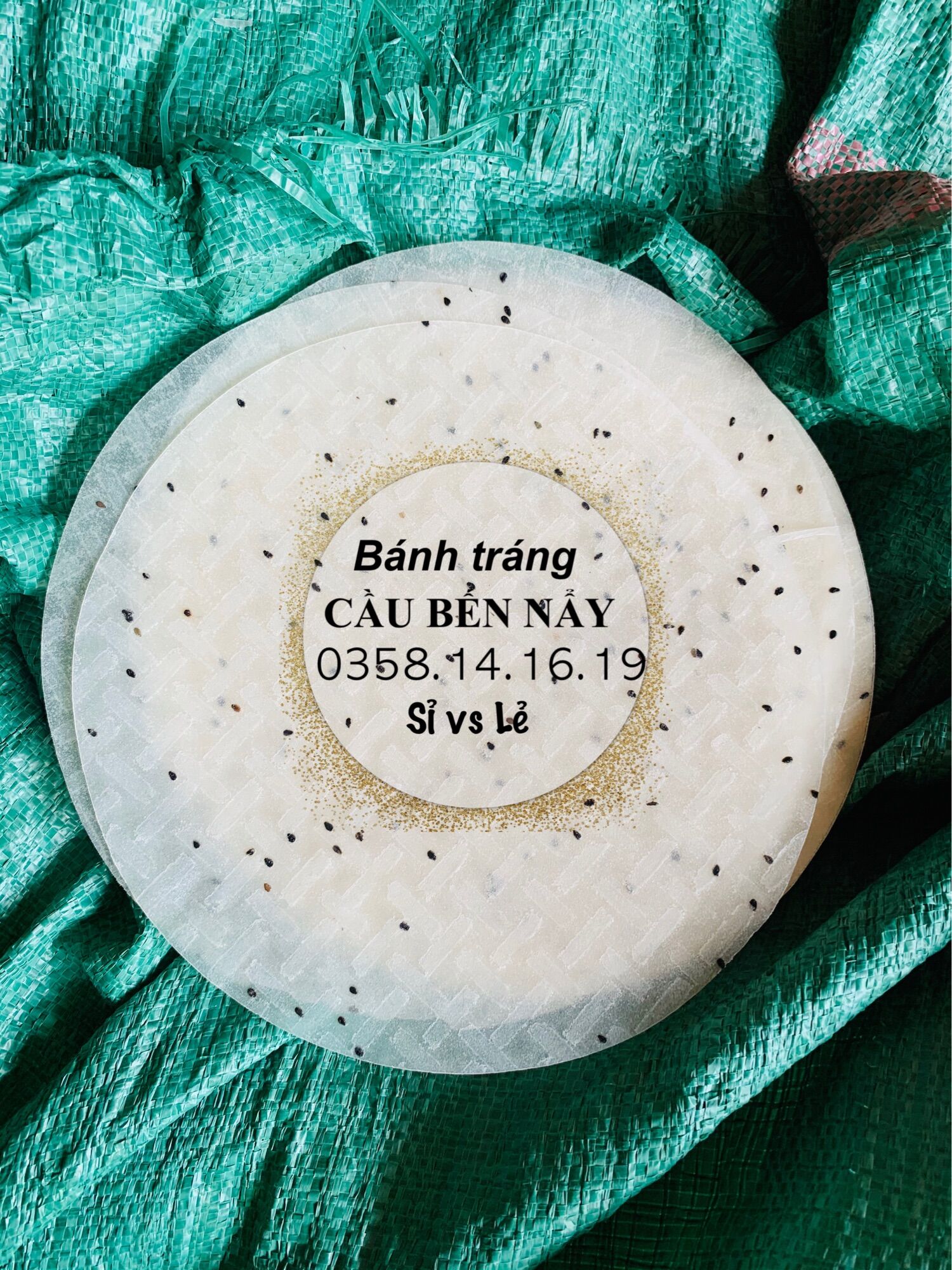 Bánh Tráng Nướng có mè 5kg