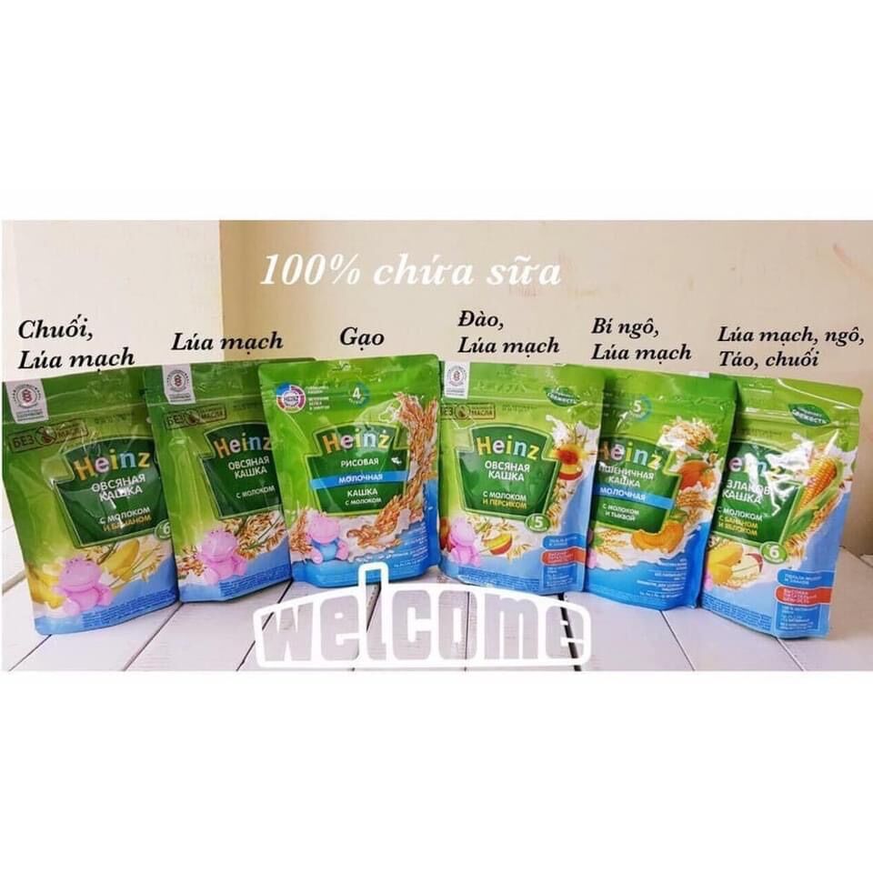 Bột ăn dặm Heniz Nga cho bé từ 4 tháng trở lên
