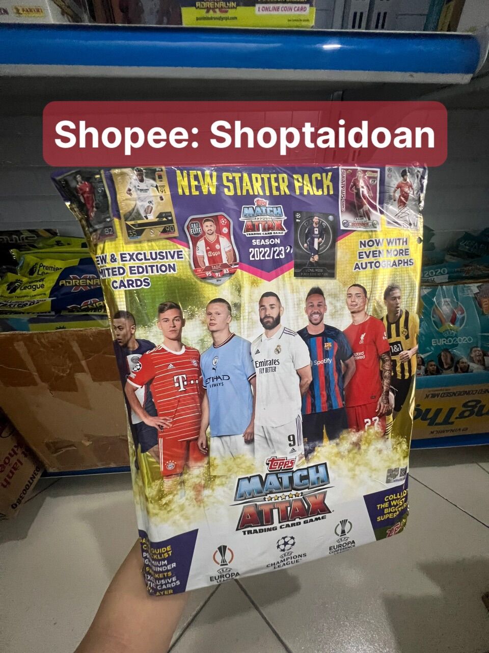 Túi Album Đựng Thẻ Starer Pack Match attax Champions League Mùa 22/23