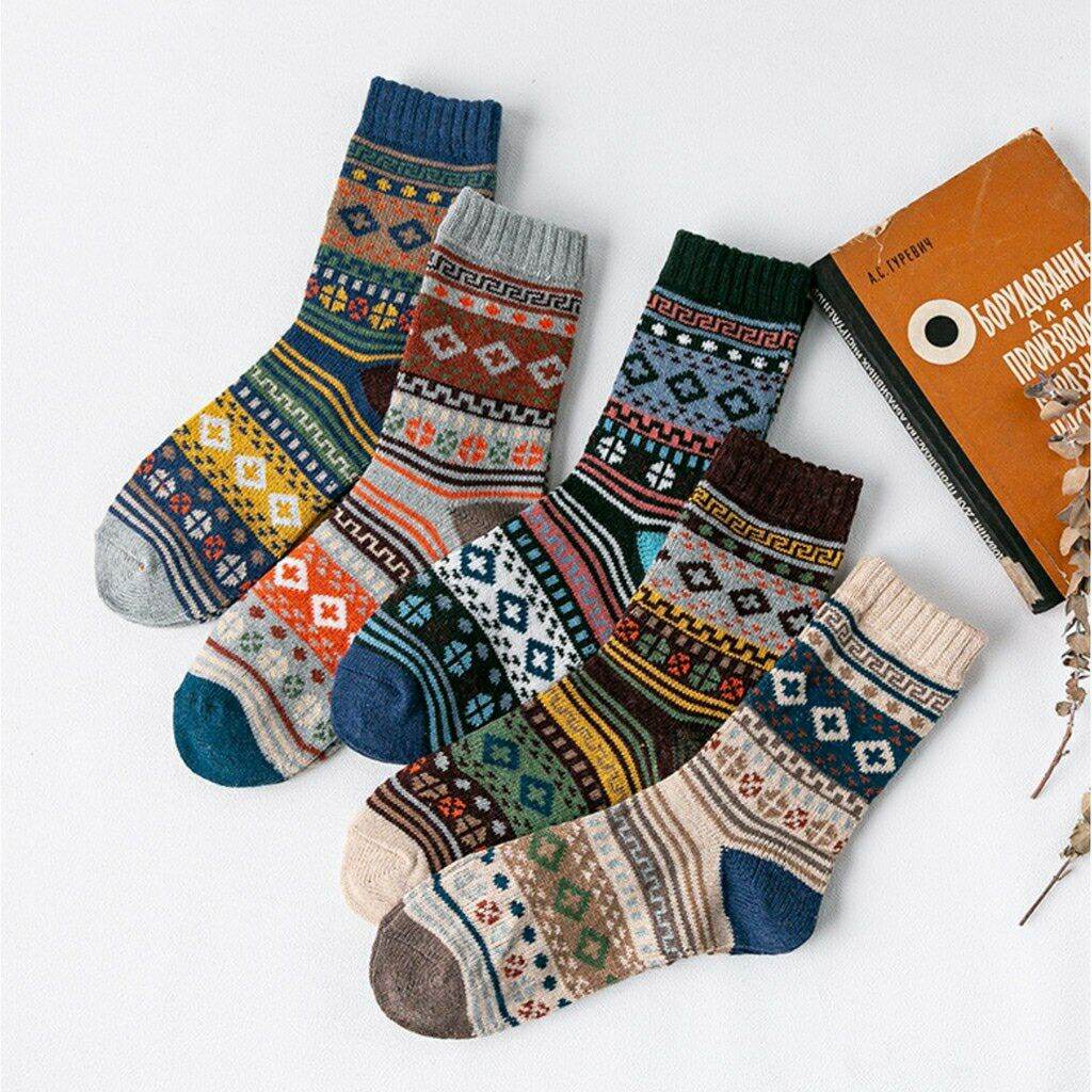 Set 5 đôi Tất thổ cẩm Mẫu 9